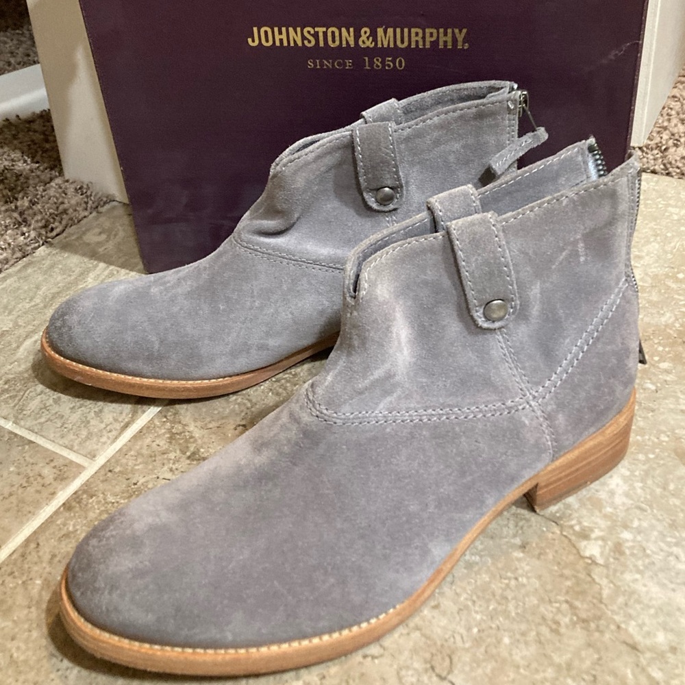 Johnston and Murphy Gray suite booties